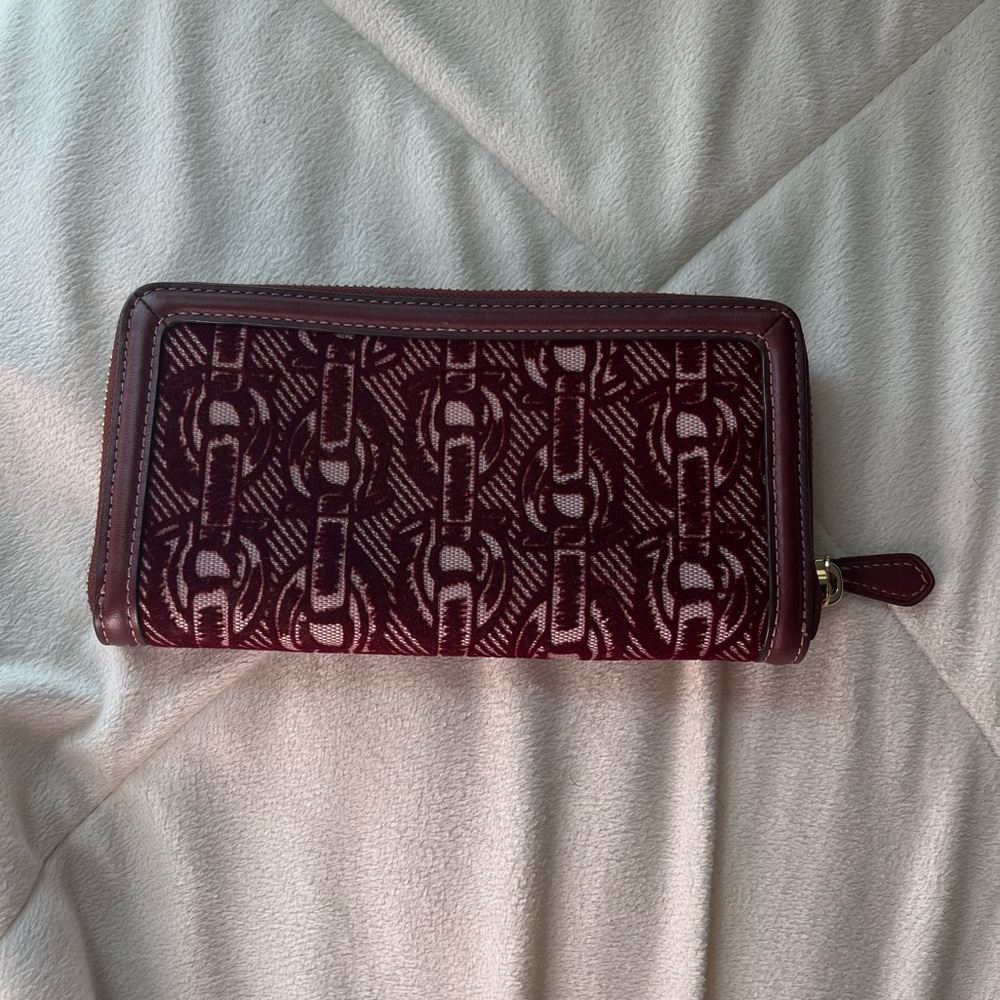 Coach Maroon Wallet - Picture 2 of 5
